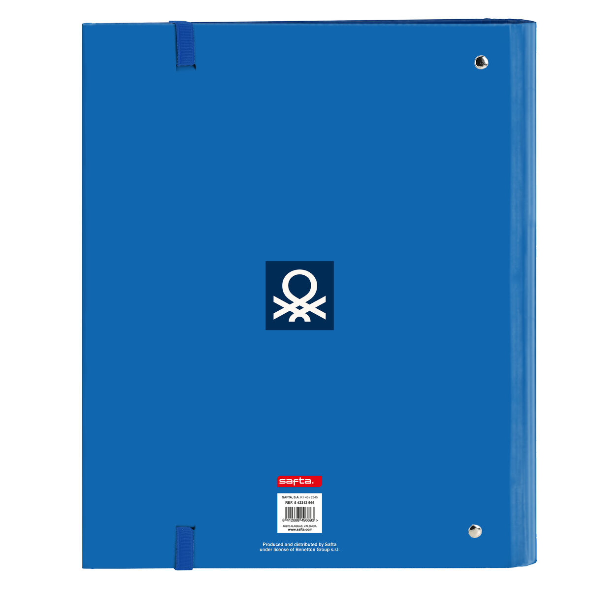 Raccoglitore ad anelli Benetton Deep water Azzurro (27 x 32 x 3.5 cm) - Immagine 2