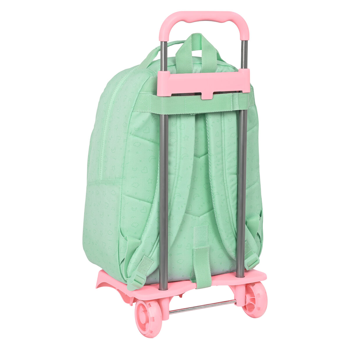 Trolley per la Scuola BlackFit8 Moon Verde 32 x 42 x 15 cm - Immagine 3