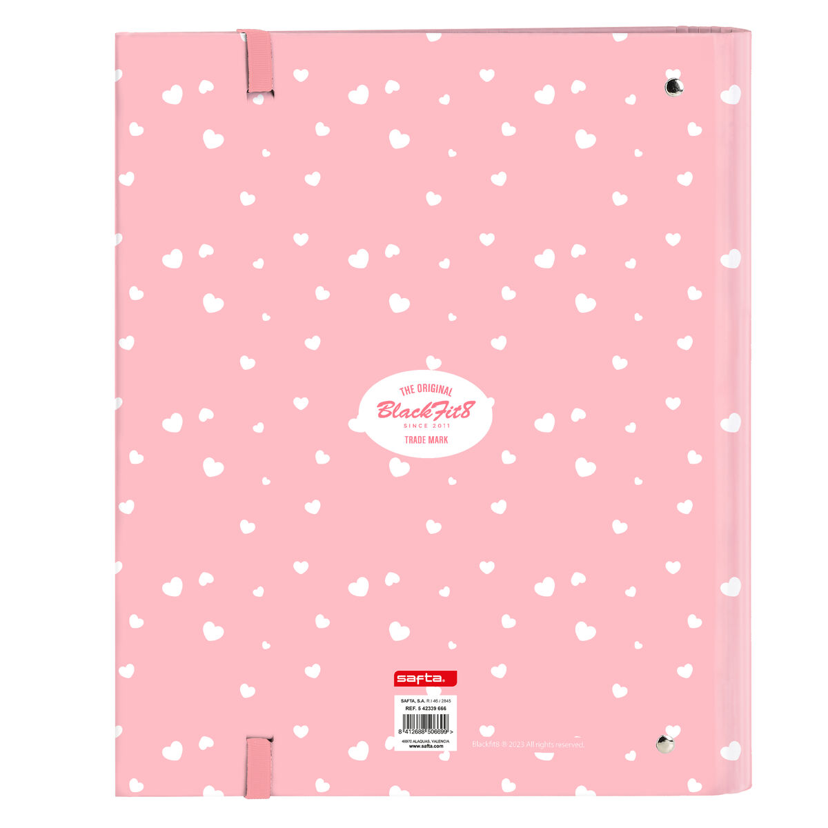 Raccoglitore ad anelli BlackFit8 Globitos 27 x 32 x 3.5 cm Rosa - Immagine 2