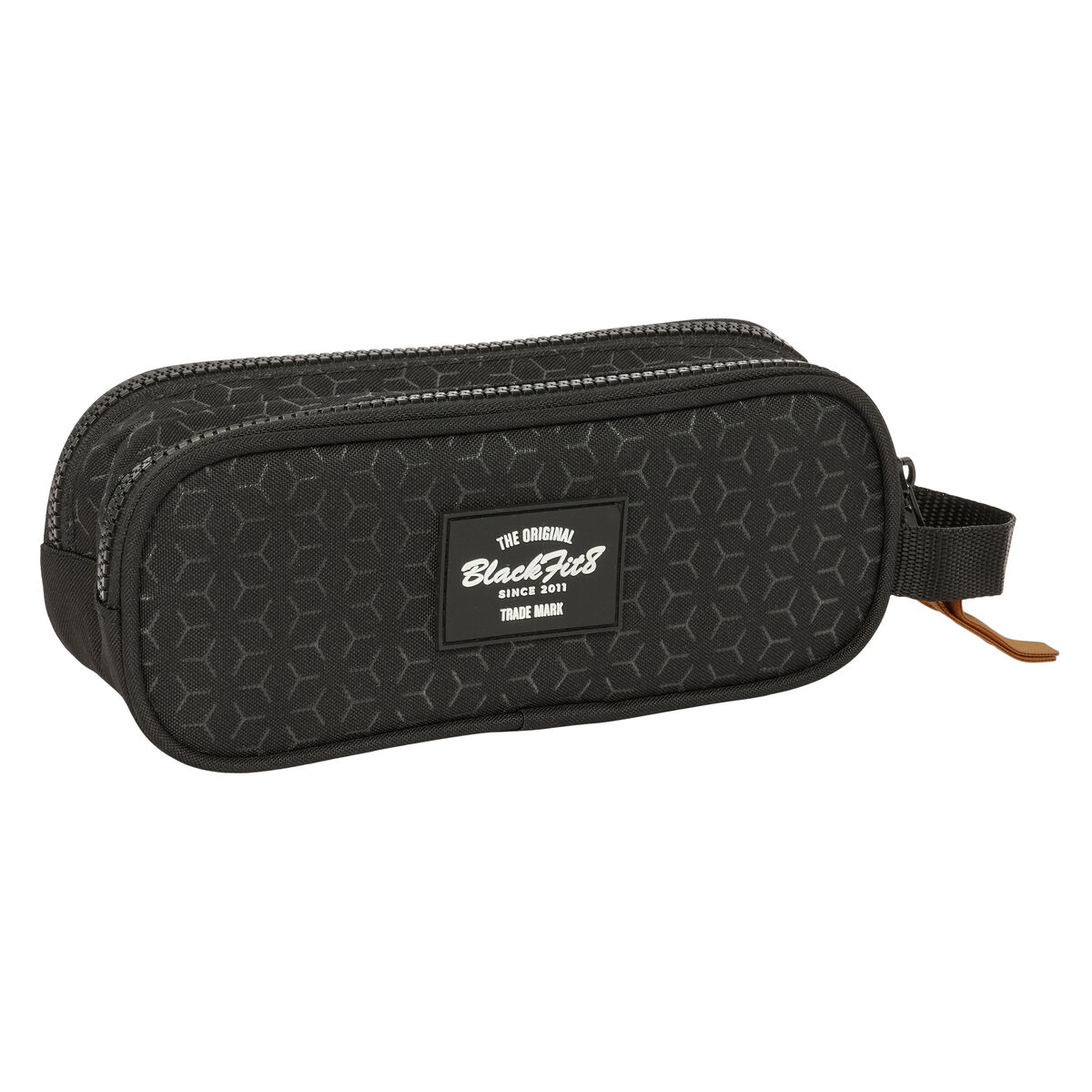 Necessaire BlackFit8 Old school Nero Grigio 21 x 8 x 6 cm - Immagine 2