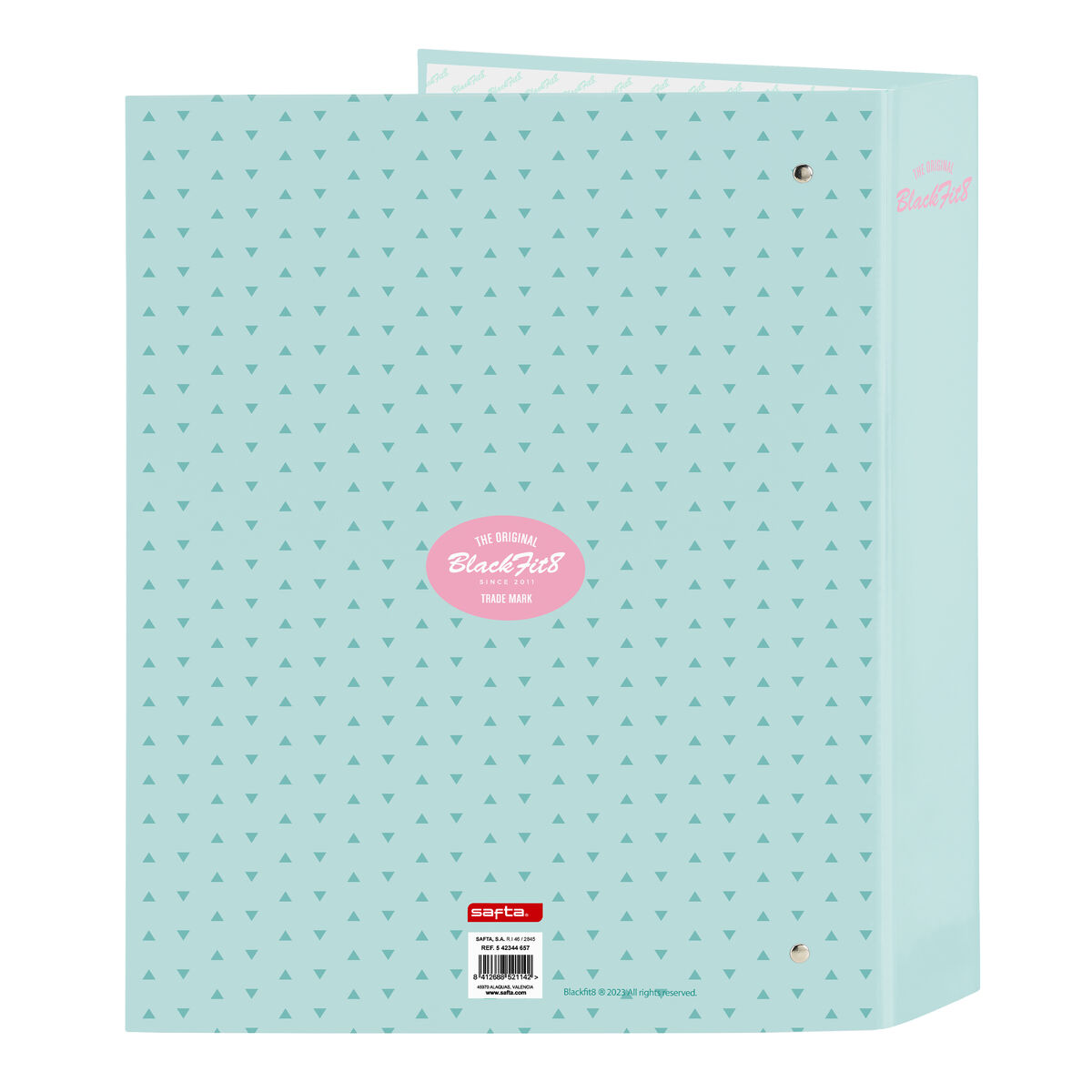 Raccoglitore ad anelli BlackFit8 Enjoy Verde A4 27 x 33 x 6 cm - Immagine 2