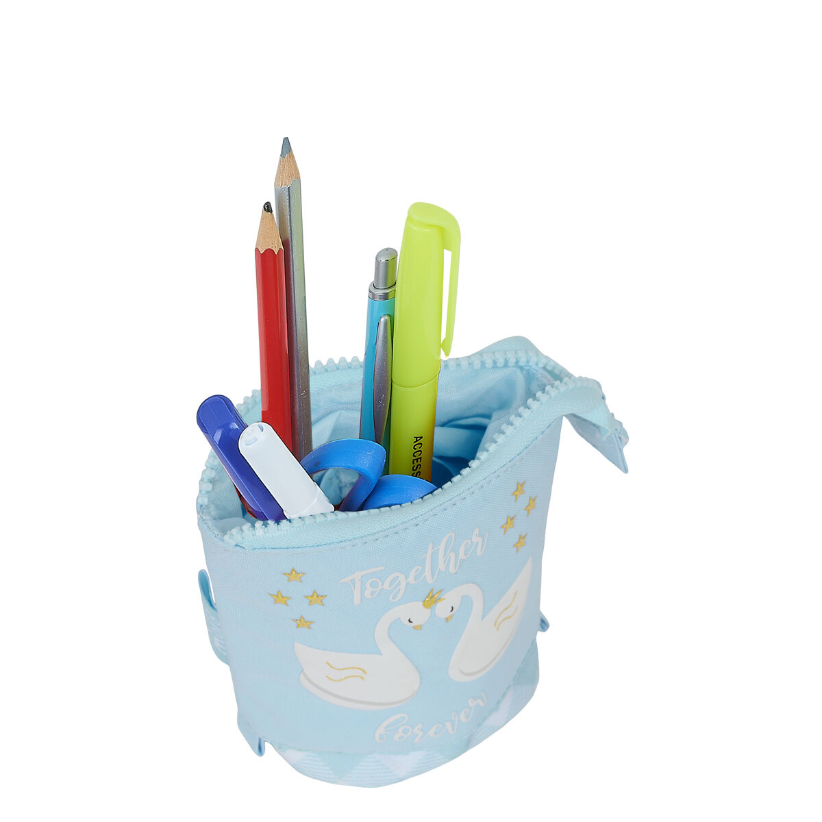 Astuccio Portapenne Glow Lab Cisnes Azzurro Chiaro 8 x 19 x 6 cm - Immagine 4