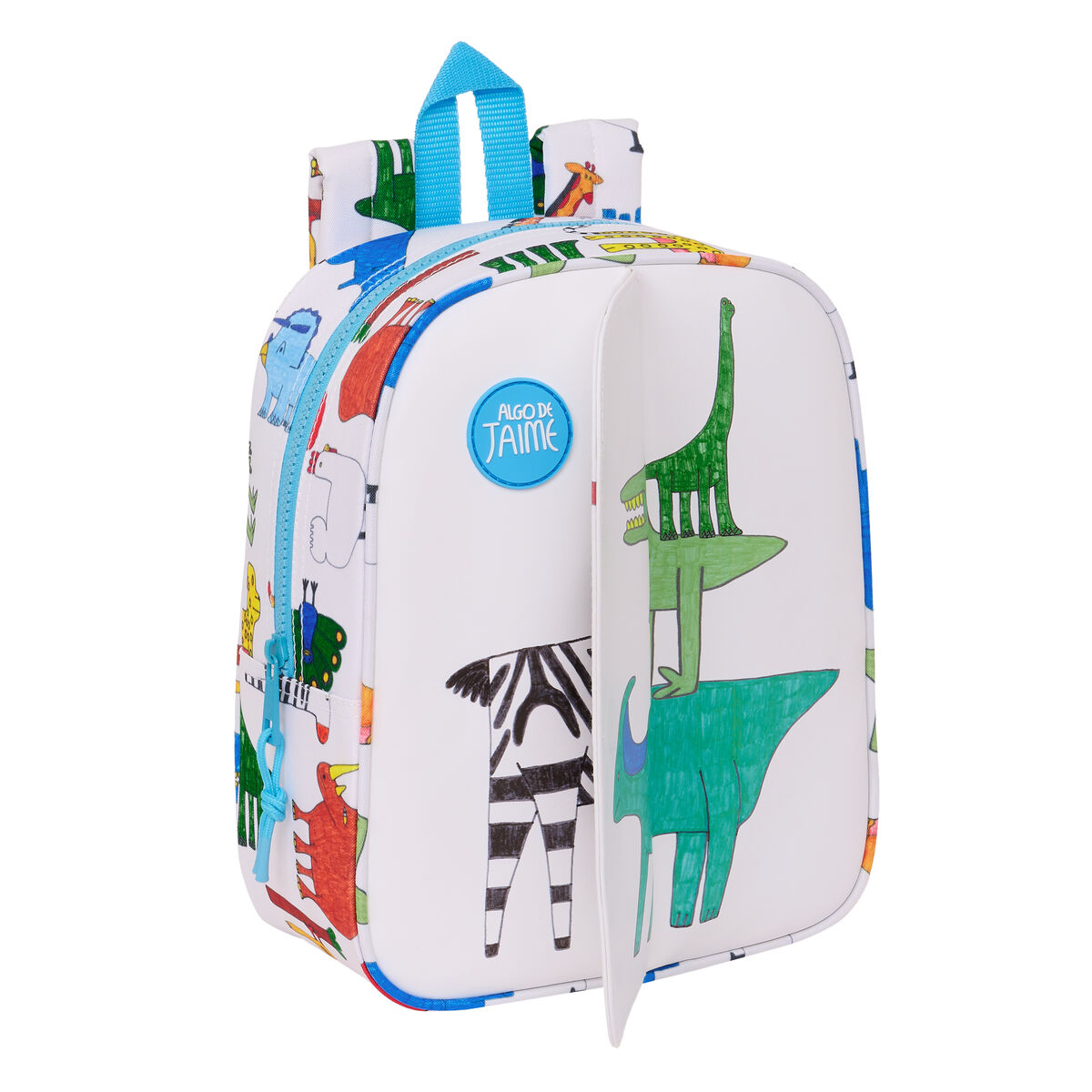 Zaino per Bambini Algo de Jaime Bianco 22 x 27 x 10 cm - Immagine 2