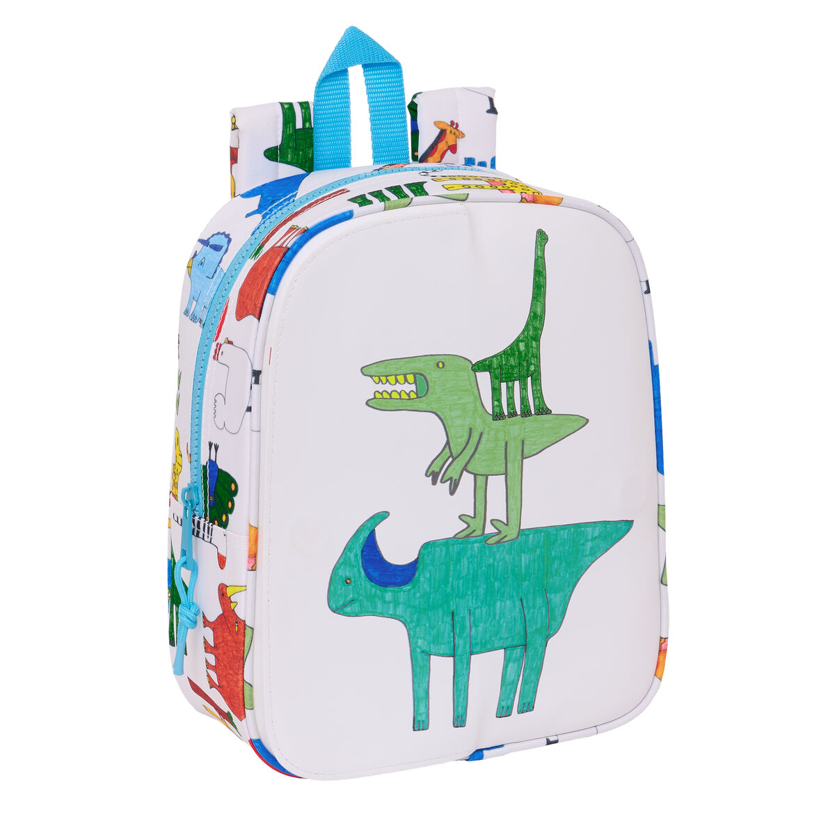Zaino per Bambini Algo de Jaime Bianco 22 x 27 x 10 cm - Immagine 5