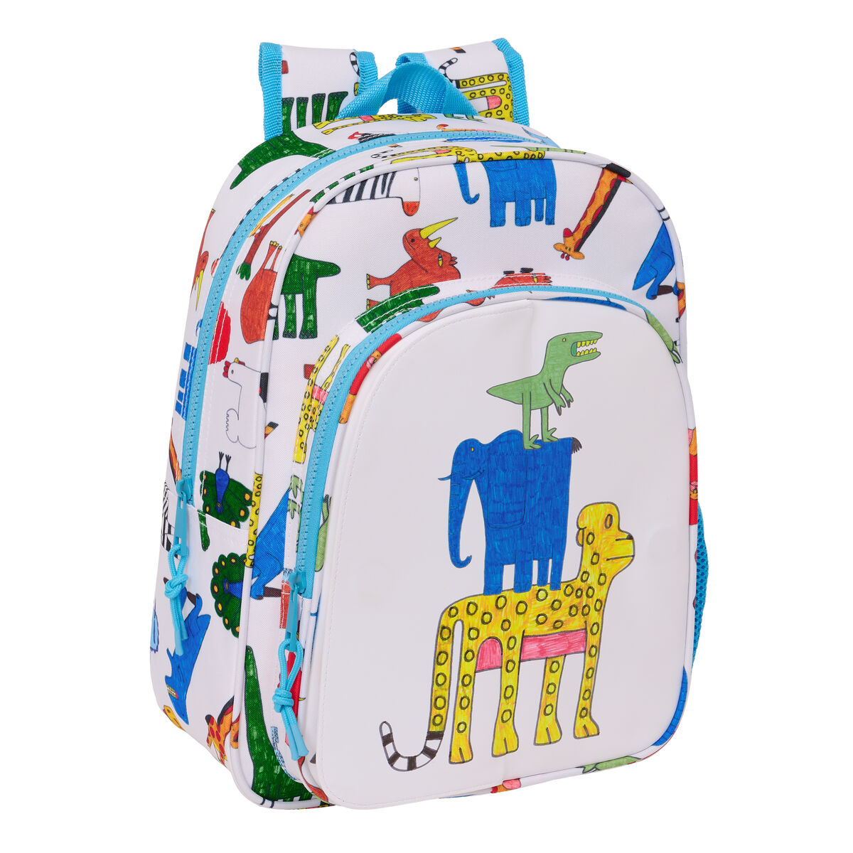 Zaino Scuola Algo de Jaime Bianco 26 x 34 x 11 cm - Immagine 3