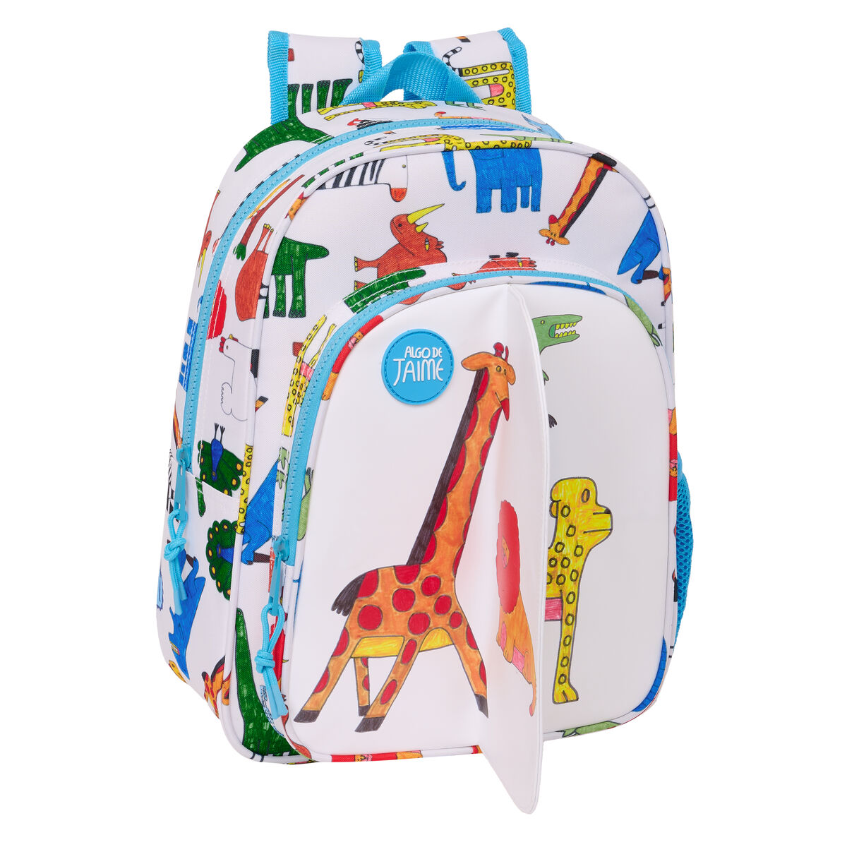 Zaino Scuola Algo de Jaime Bianco 26 x 34 x 11 cm - Immagine 5