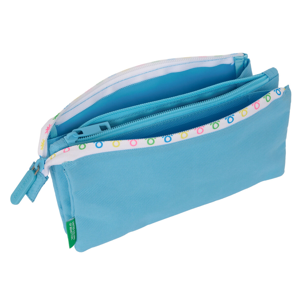 Portaoggetti Triplo Benetton Spring Blu cielo 22 x 12 x 3 cm - Immagine 2