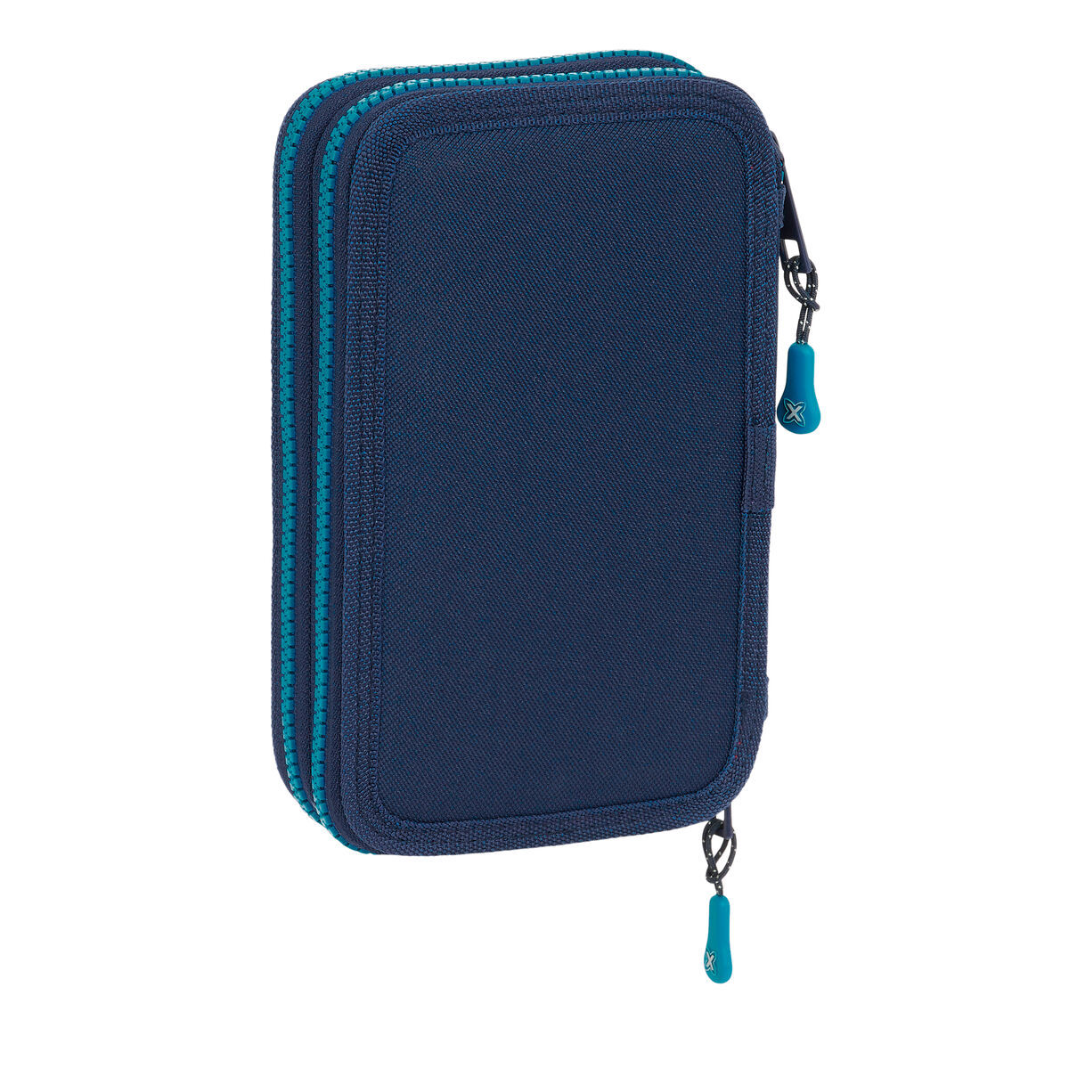 Astuccio Doppio Munich Nautic Blu Marino 12.5 x 19.5 x 4 cm 28 Pezzi - Immagine 4