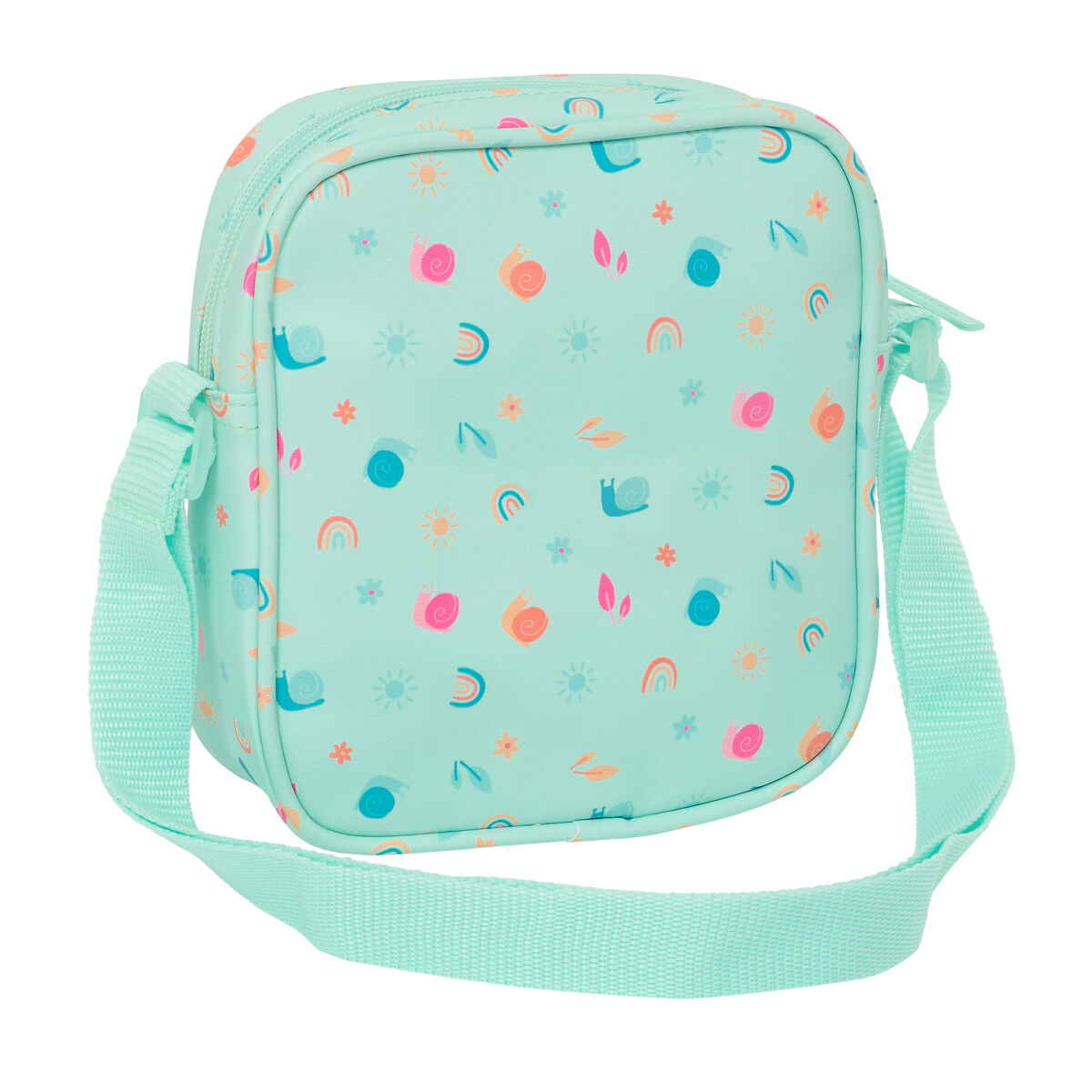 Borsa a Tracolla Safta Caracol Turchese 16 x 18 x 4 cm - Immagine 3