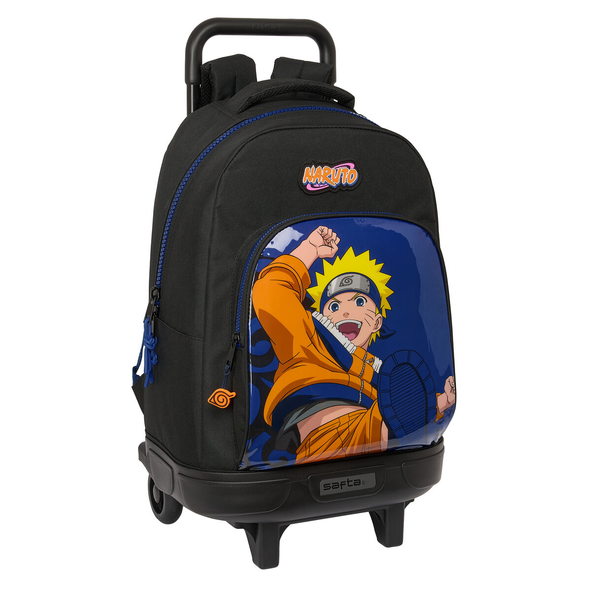 Trolley per la Scuola Naruto Ninja Azzurro Nero 33 x 45 x 22 cm - Immagine 1