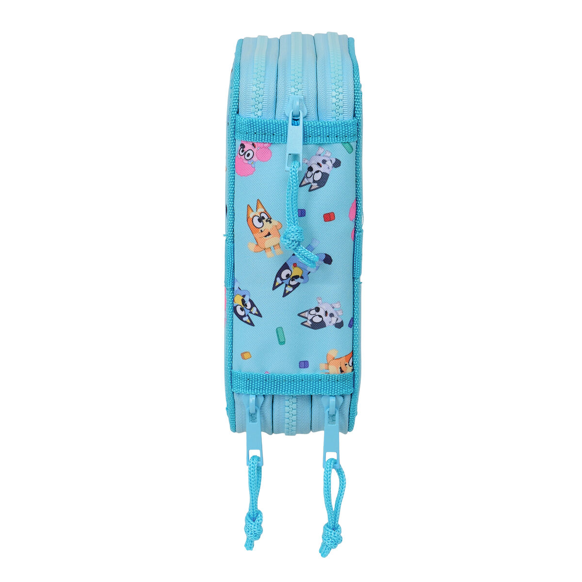 Plumier Triplo Bluey Blu cielo 12,5 x 19,5 x 5,5 cm 36 Pezzi - Immagine 2