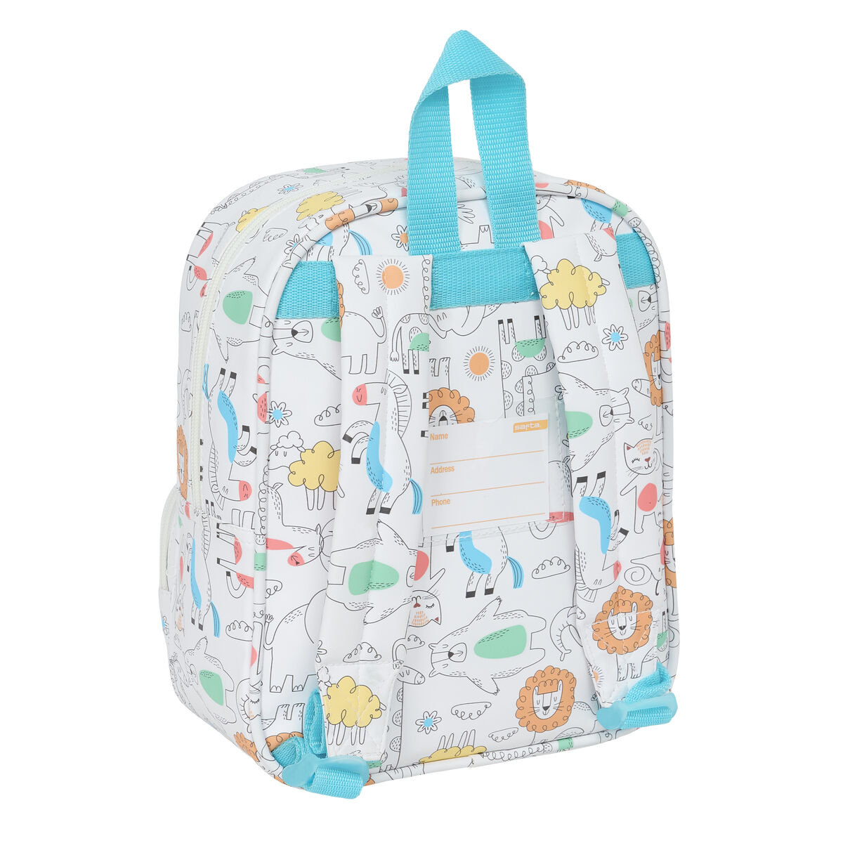 Zaino Scuola Safta Zoo Beige 22 x 27 x 10 cm - Immagine 3