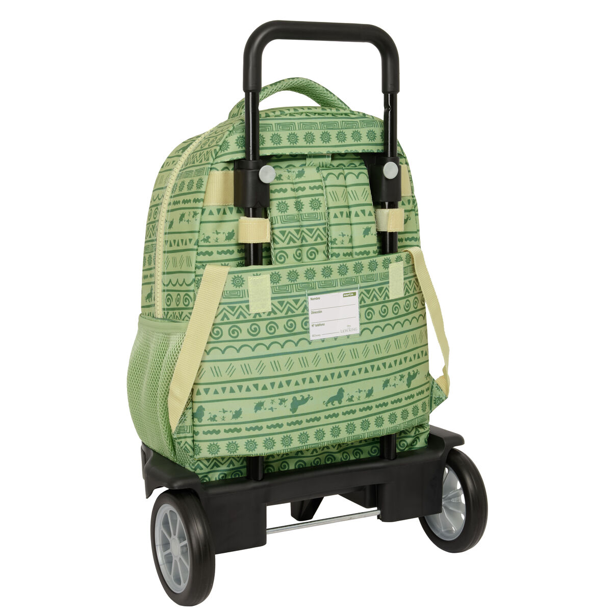 Trolley per la Scuola Mufasa Verde Beige 33 x 45 x 22 cm - Immagine 3