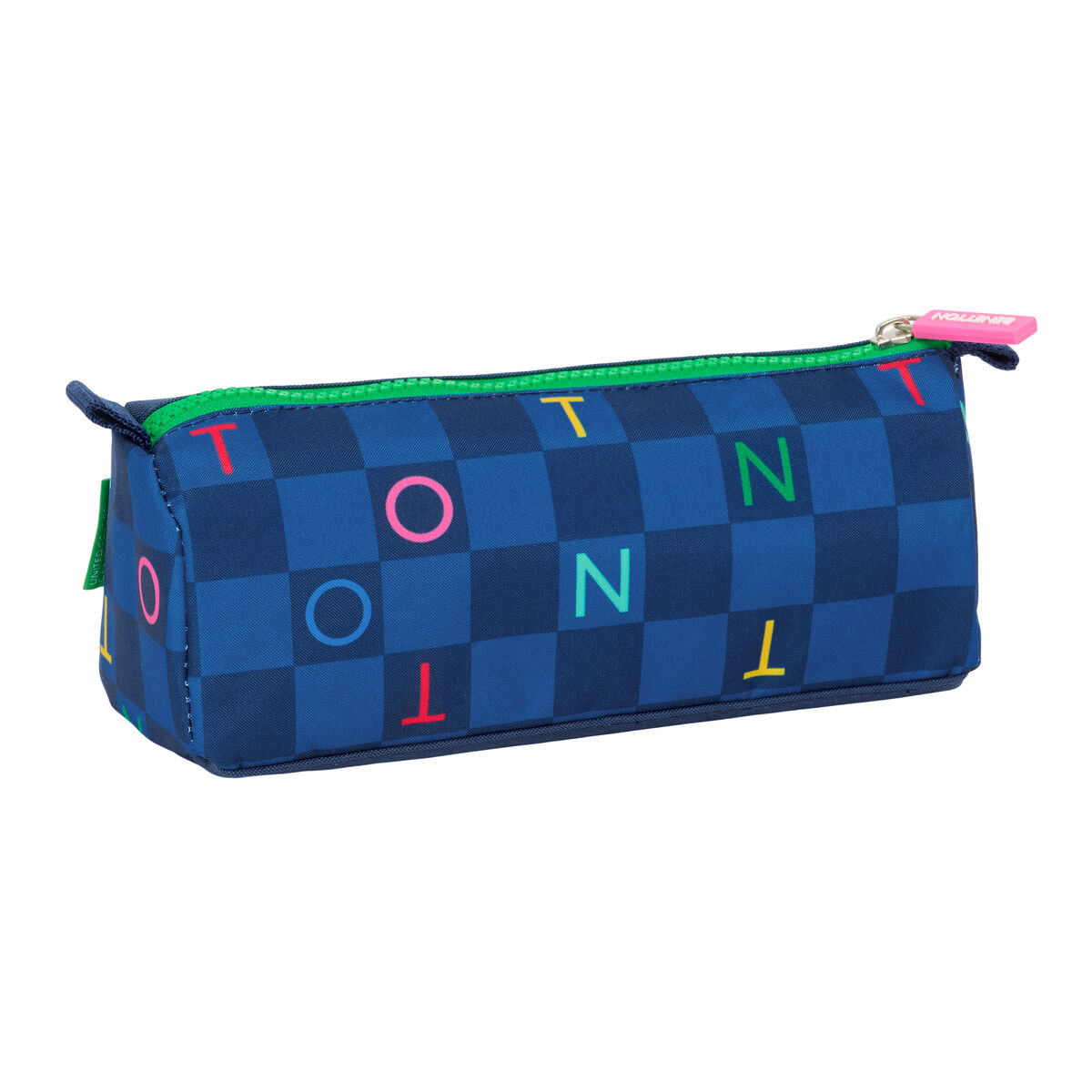 Necessaire Benetton Damero Blu Marino 21 x 8 x 7 cm - Immagine 3