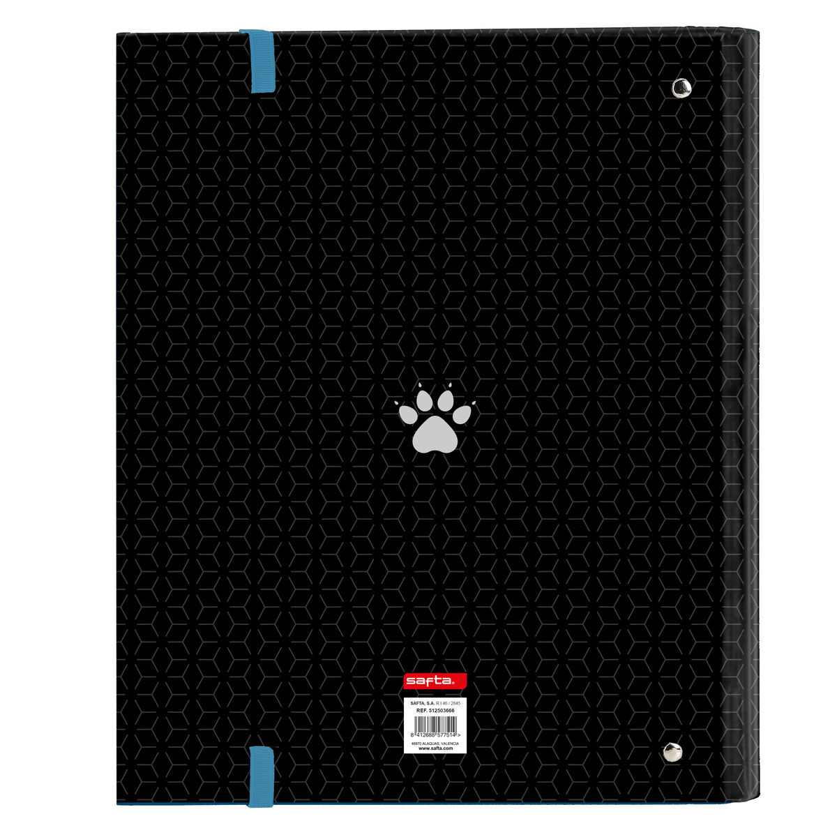 Raccoglitore ad anelli Kelme Iron Nero 27 x 32 x 3.5 cm - Immagine 2
