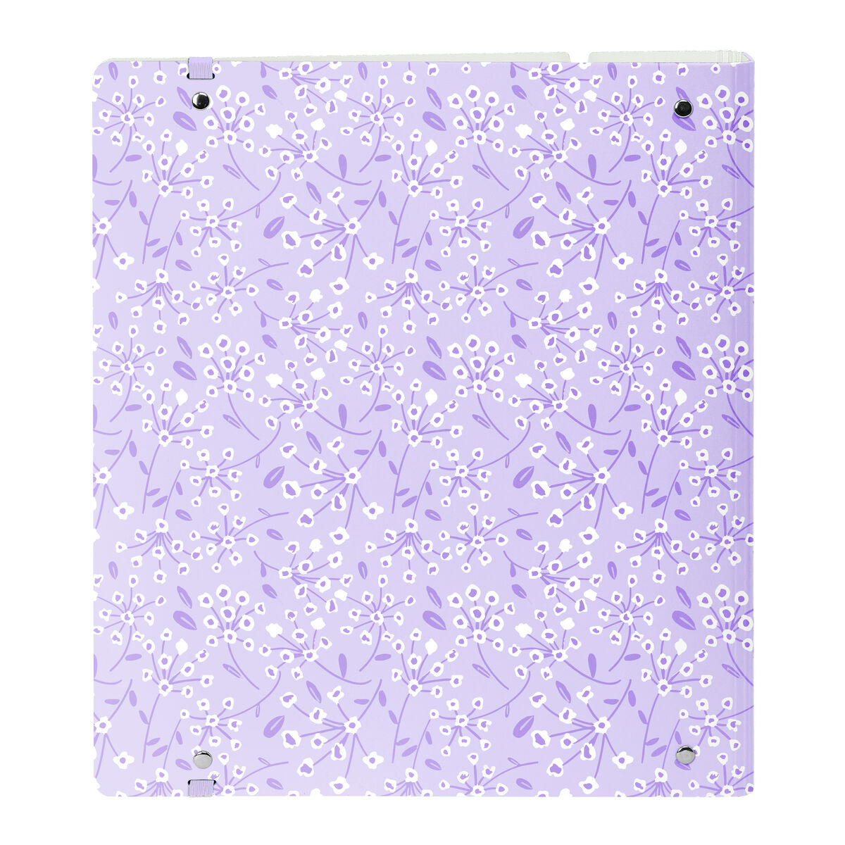 Raccoglitore ad anelli Safta Light purple flowers Viola 27 X 32 X 4 cm - Immagine 3