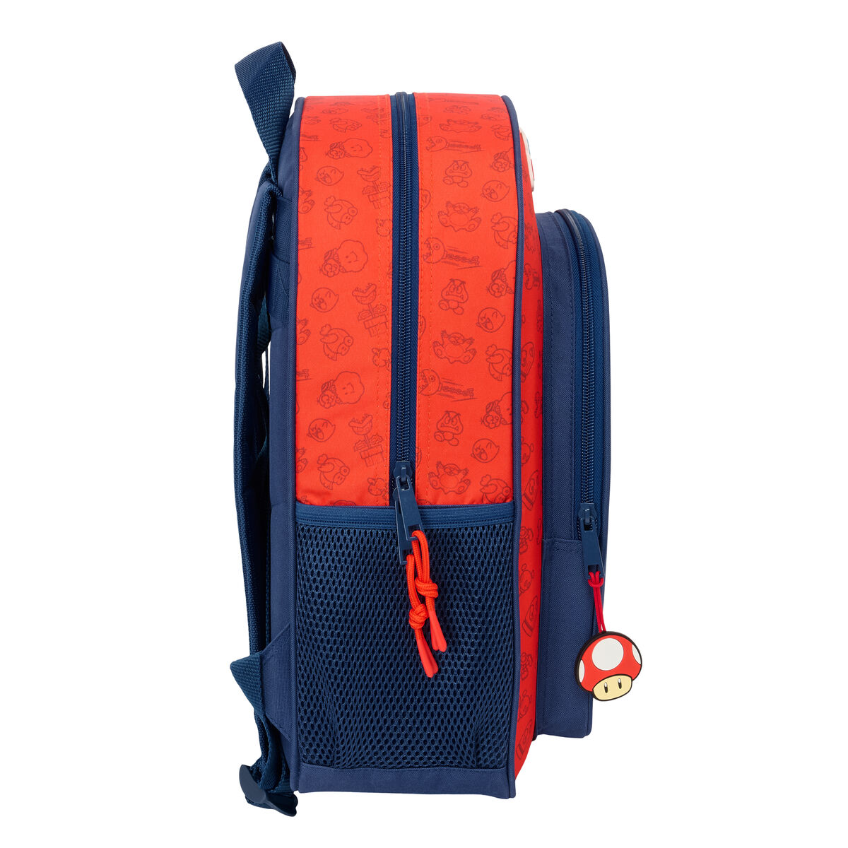 Zaino Scuola Super Mario Trick Rosso Blu scuro 32 x 38 x 12 cm - Immagine 2