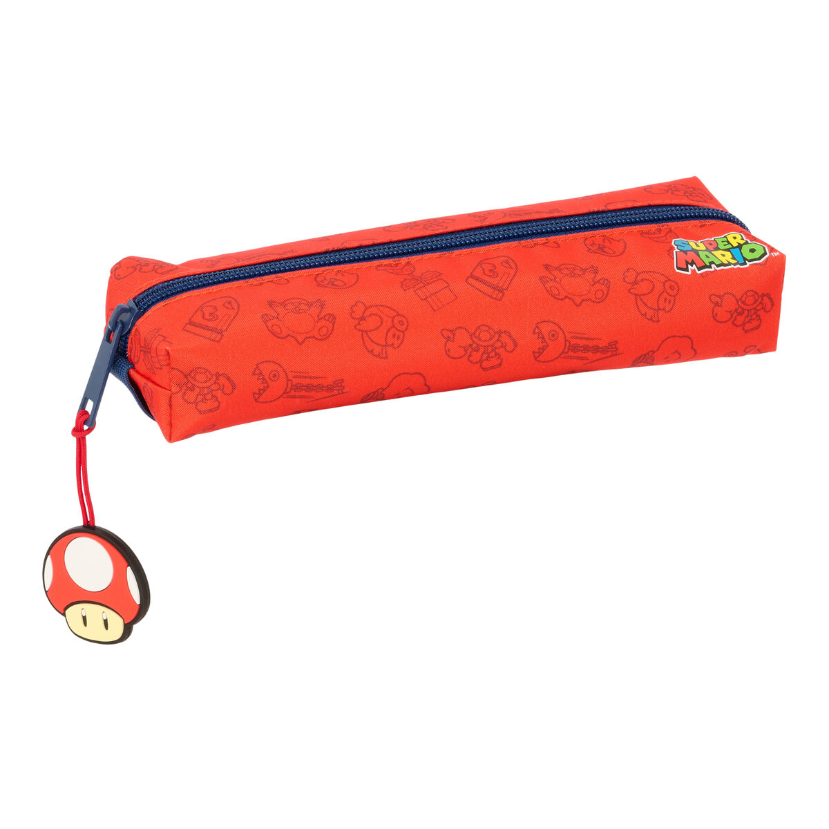 Necessaire Super Mario Trick Rosso Blu scuro 22 x 4 x 7 cm - Immagine 3