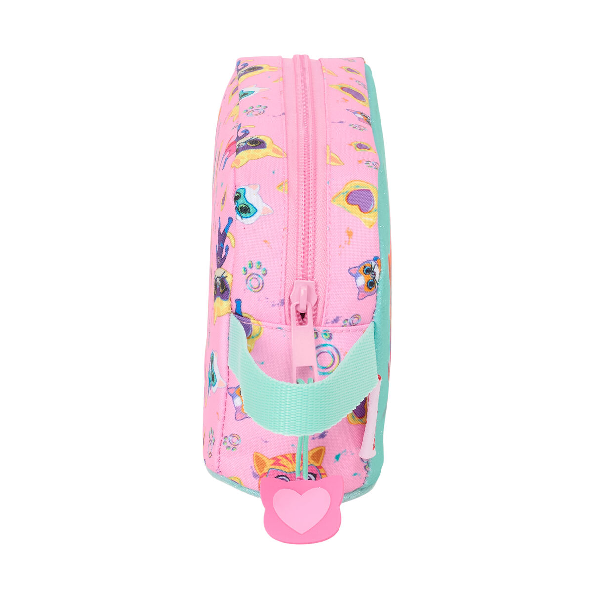 Necessaire SuperKitties Rosa Turchese 21,5 x 12 x 6,5 cm - Immagine 4