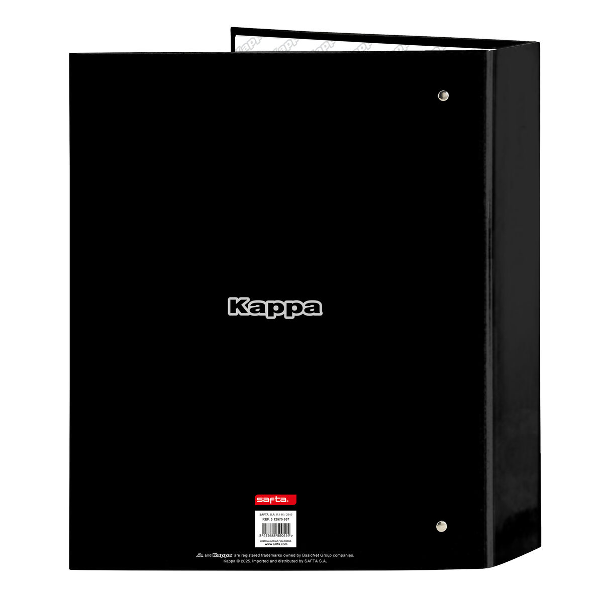 Raccoglitore ad anelli Kappa Dark Nero A4 27 x 33 x 6 cm - Immagine 2