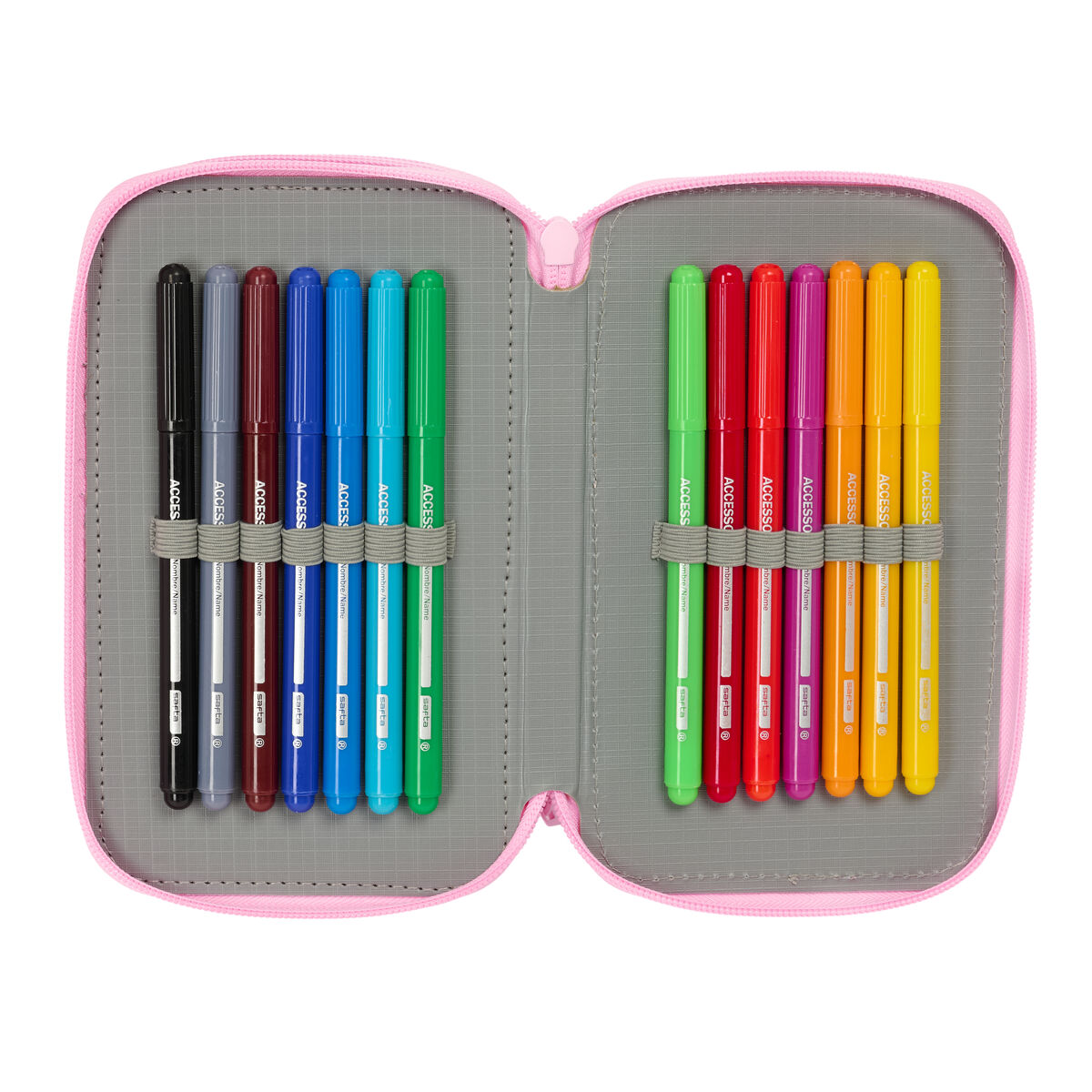 Astuccio per la Scuola con Accessori Glow Lab Swing Multicolore 12,5 x 19,5 x 5,5 cm 37 Pezzi - Immagine 2
