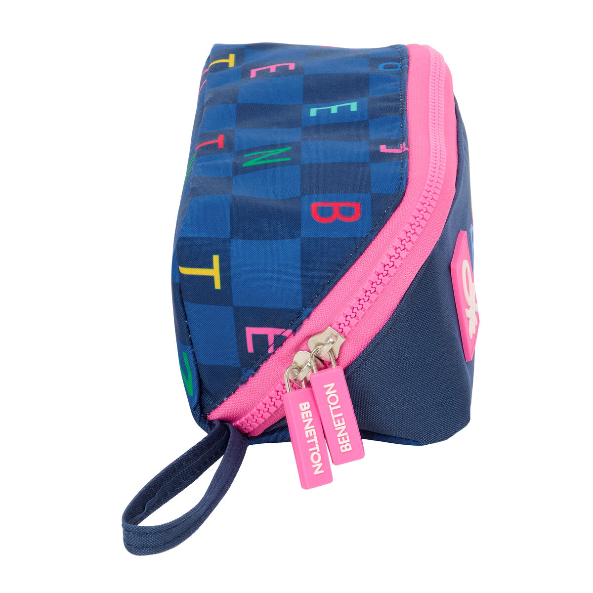 Necessaire Benetton Damero Blu Marino 20 x 8 x 8 cm - Immagine 4