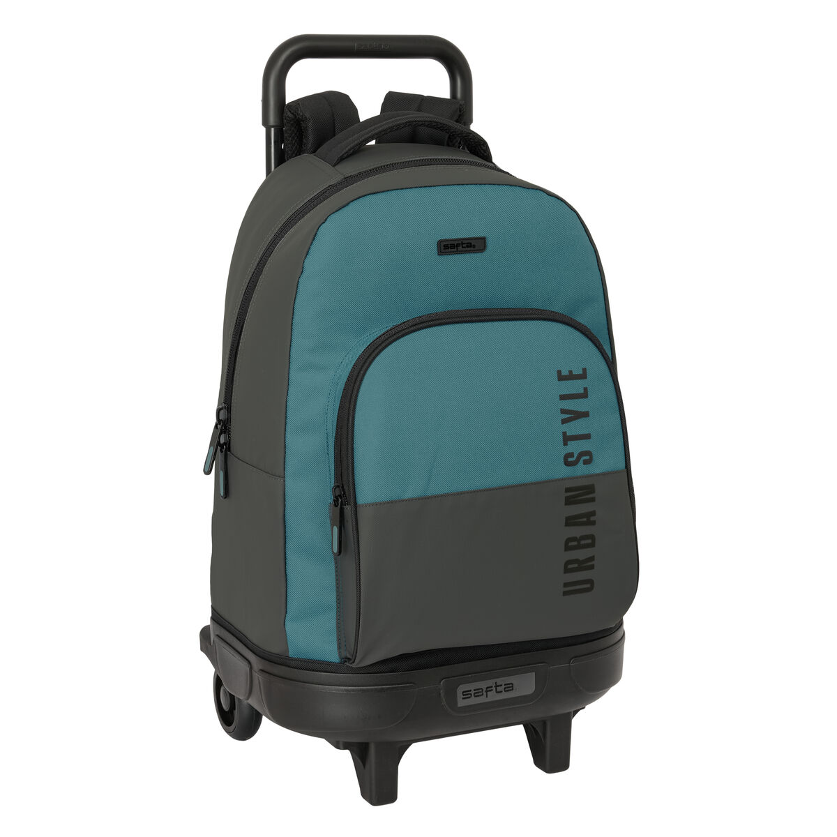 Trolley per la Scuola Safta Urban style Azzurro Grigio 33 x 45 x 22 cm