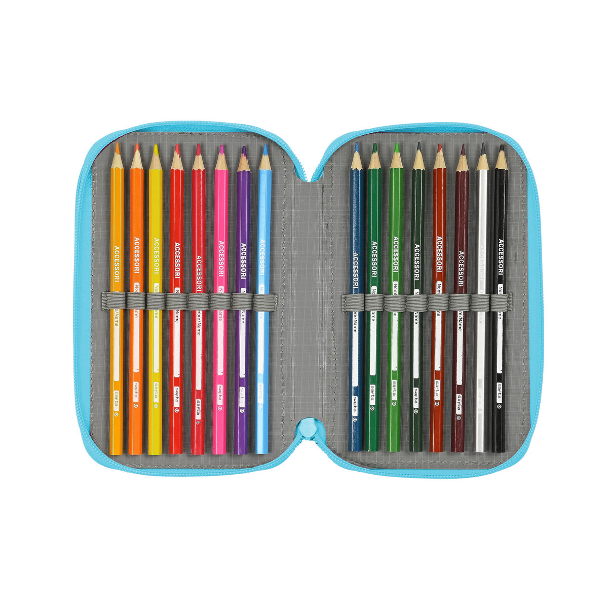 Necessaire BlackFit8 Cool Multicolore 12,5 x 19,5 x 5,5 cm 37 Pezzi - Immagine 4