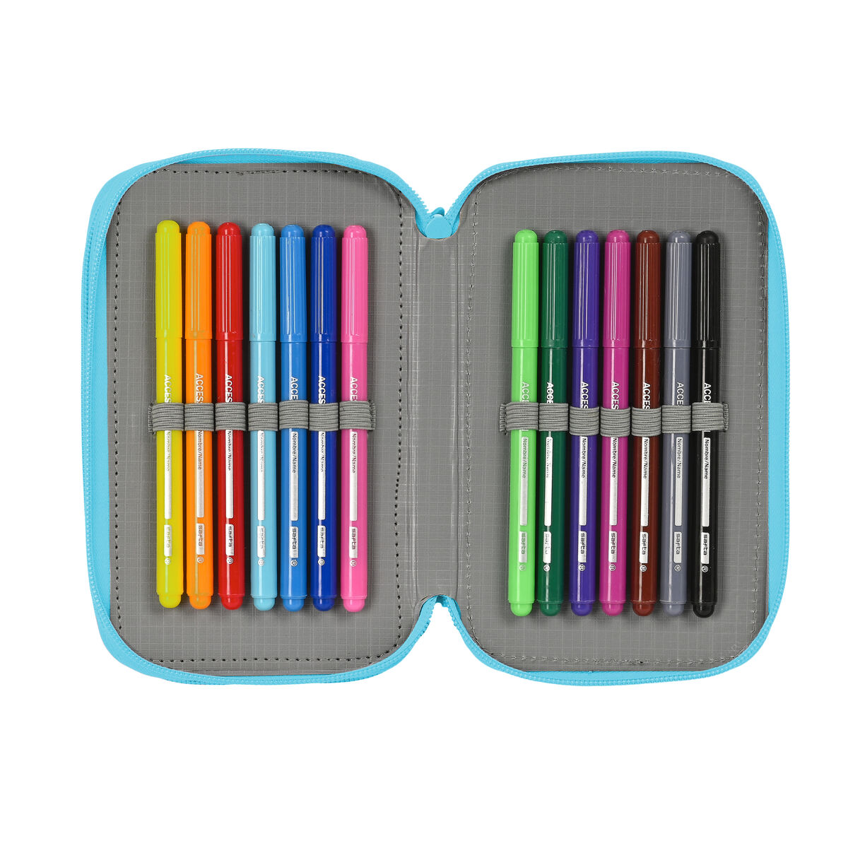 Necessaire BlackFit8 Cool Multicolore 12,5 x 19,5 x 5,5 cm 37 Pezzi - Immagine 6