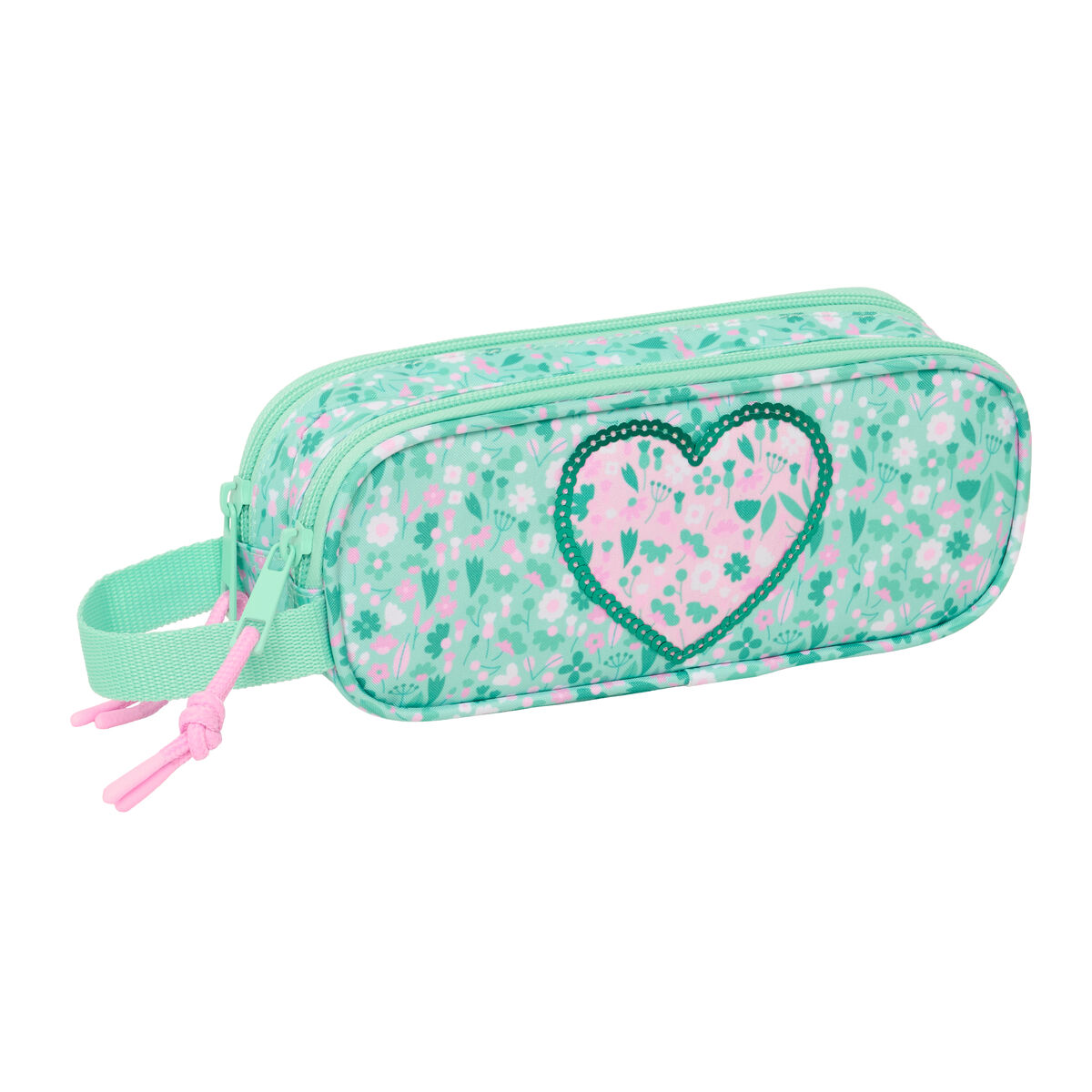 Portaoggetti Doppio Safta Cuore Menta 21 x 8 x 6 cm