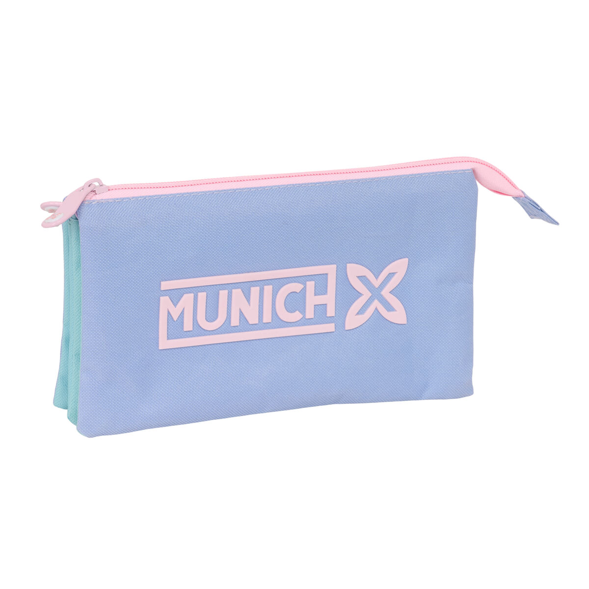 Portaoggetti Triplo Munich Mellow Azzurro Rosa Blu cielo 22 x 12 x 3 cm