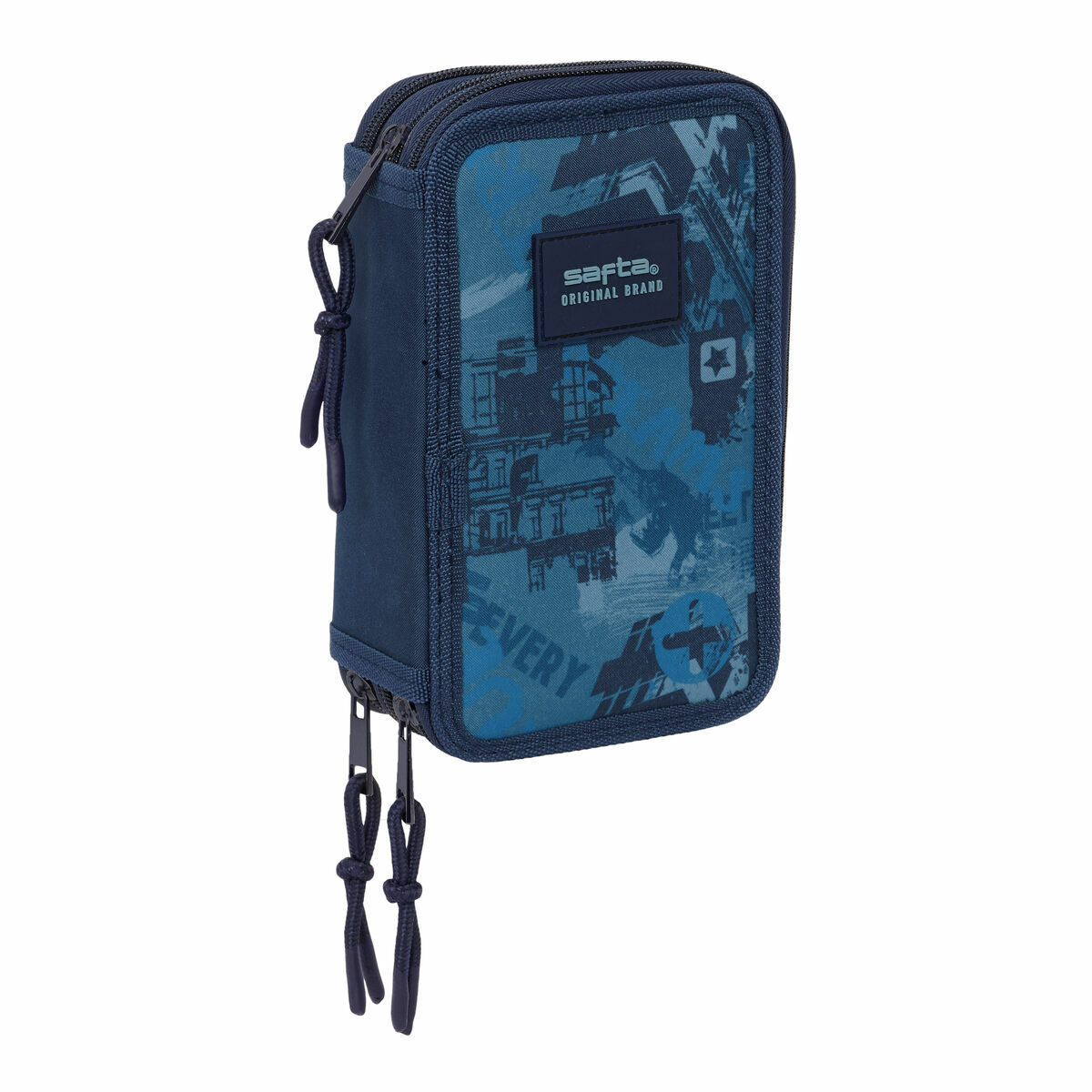 Necessaire Safta New edition Blu Marino 12,5 x 19,5 x 5,5 cm 37 Pezzi - Immagine 2