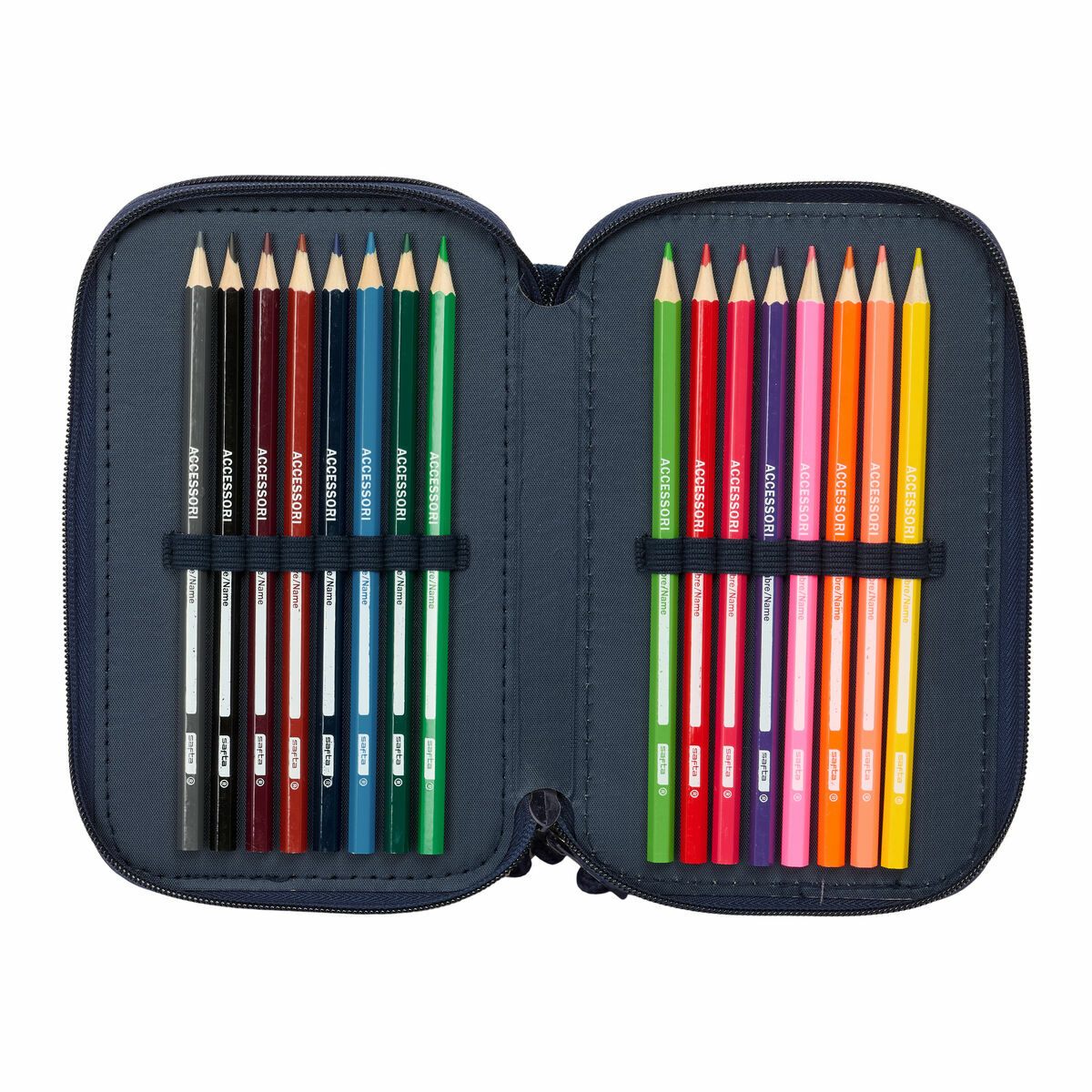 Necessaire Safta New edition Blu Marino 12,5 x 19,5 x 5,5 cm 37 Pezzi - Immagine 3