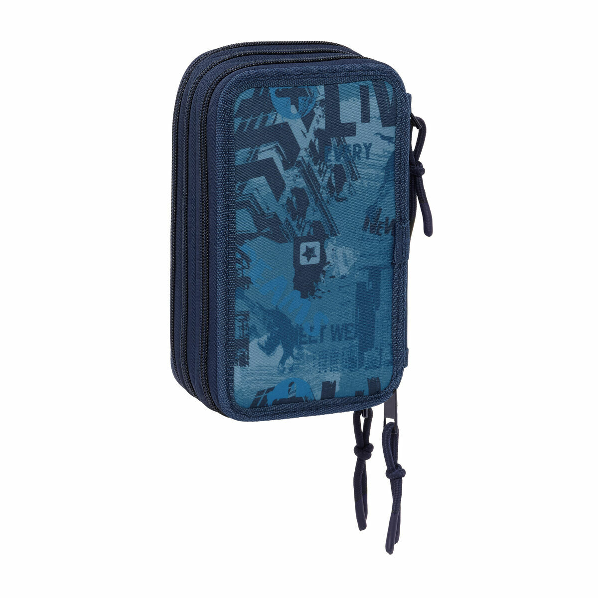Necessaire Safta New edition Blu Marino 12,5 x 19,5 x 5,5 cm 37 Pezzi - Immagine 5