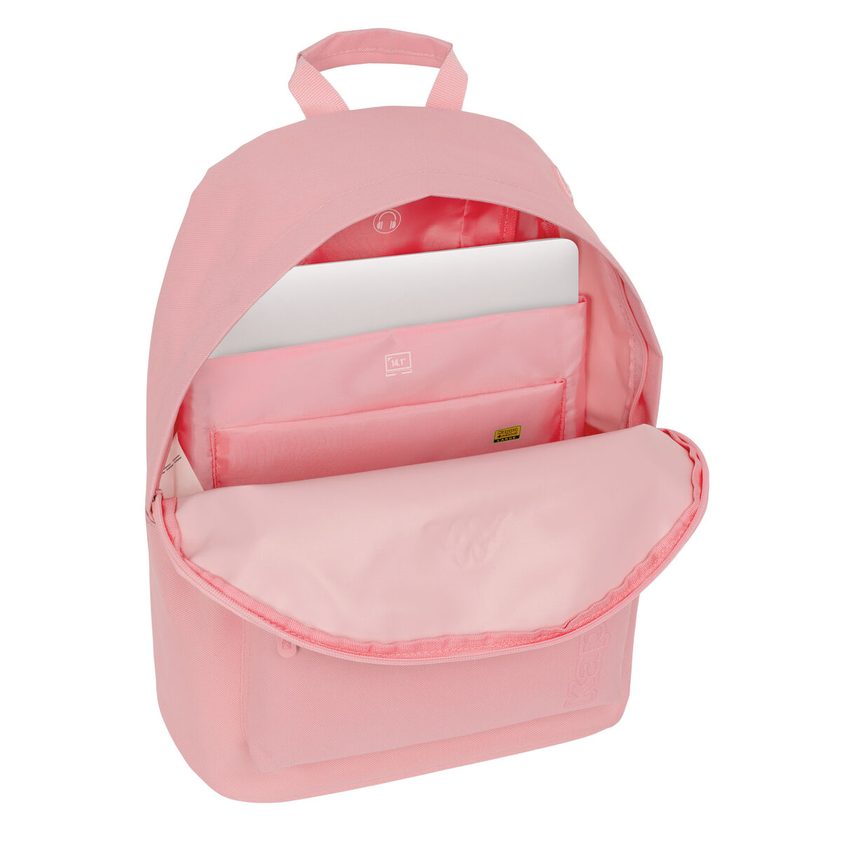 Zaino Scuola Kappa kappa basics Rosa 31 x 41 x 16 cm - Immagine 3