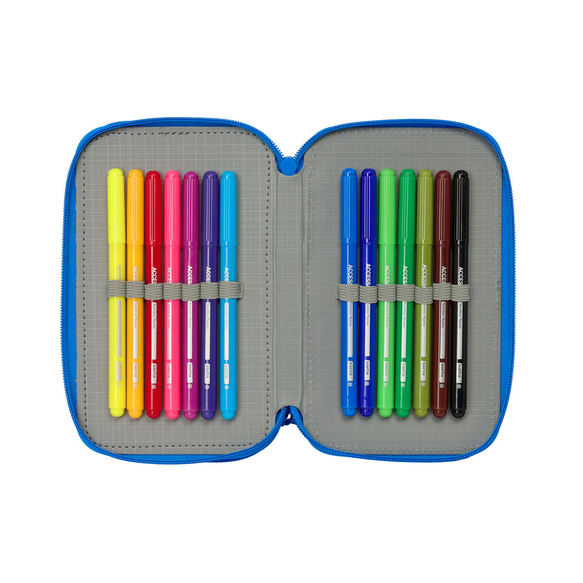 Plumier Triplo Batman Azzurro 12,5 x 19,5 x 5,5 cm 37 Pezzi - Immagine 4