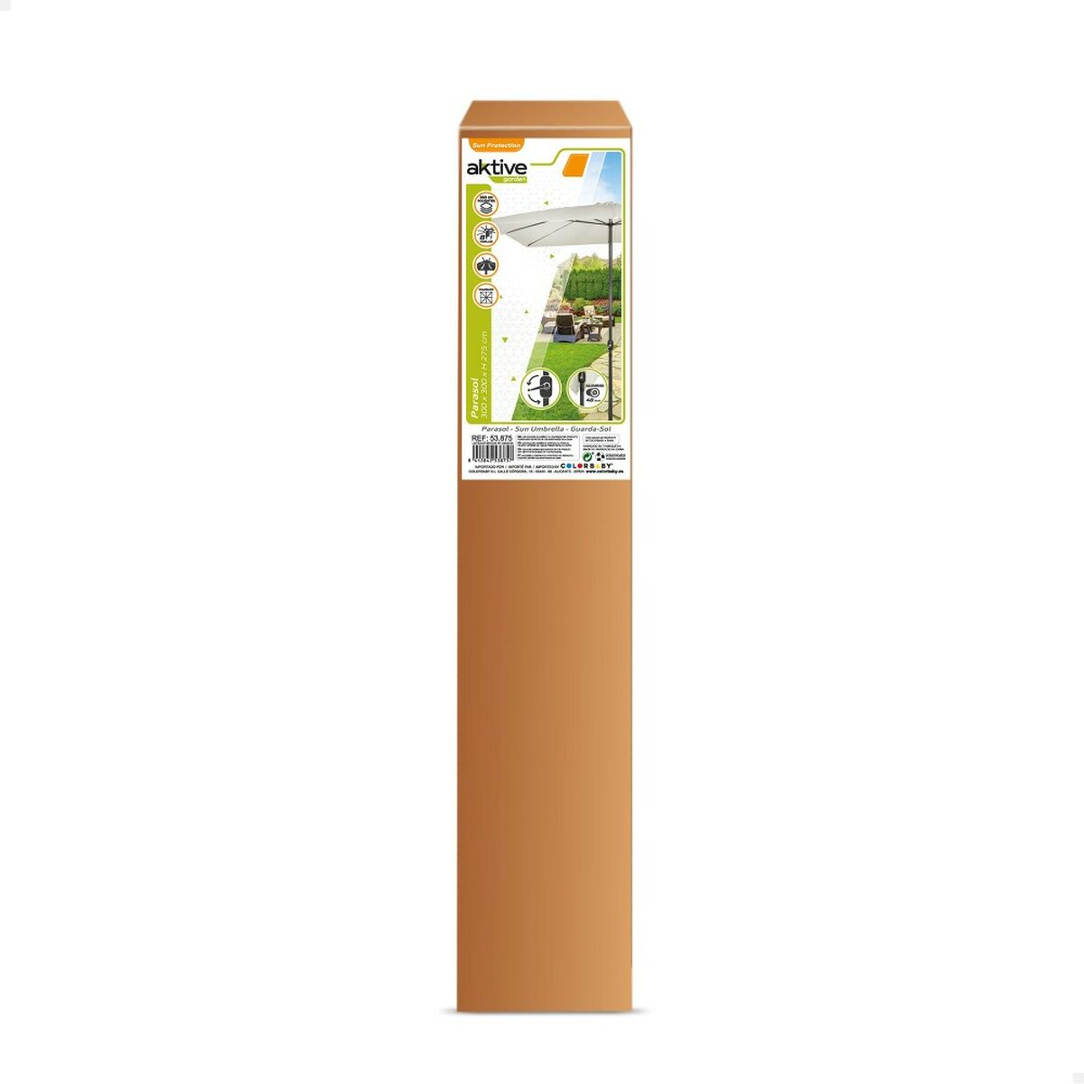 Ombrellone Aktive Crema Ø 300 cm 300 x 275 x 300 cm - Immagine 5