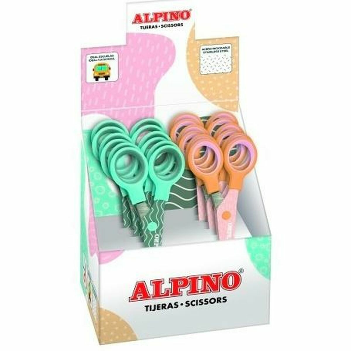 Forbicine Alpino Multicolore Bianco/Arancione Acciaio inossidabile 130 mm
