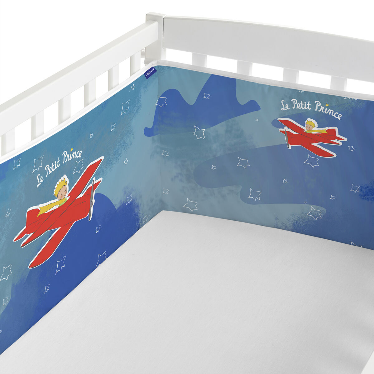 Paracolpi per culla HappyFriday Le Petit Prince Son avion Multicolore 210 x 40 cm - Immagine 2
