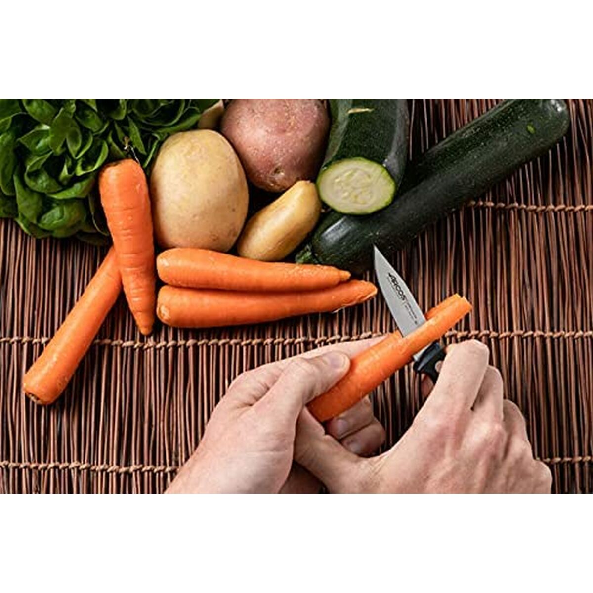 Coltello Spelucchino Arcos Universal Acciaio inossidabile Nero 7,5 cm - Immagine 5