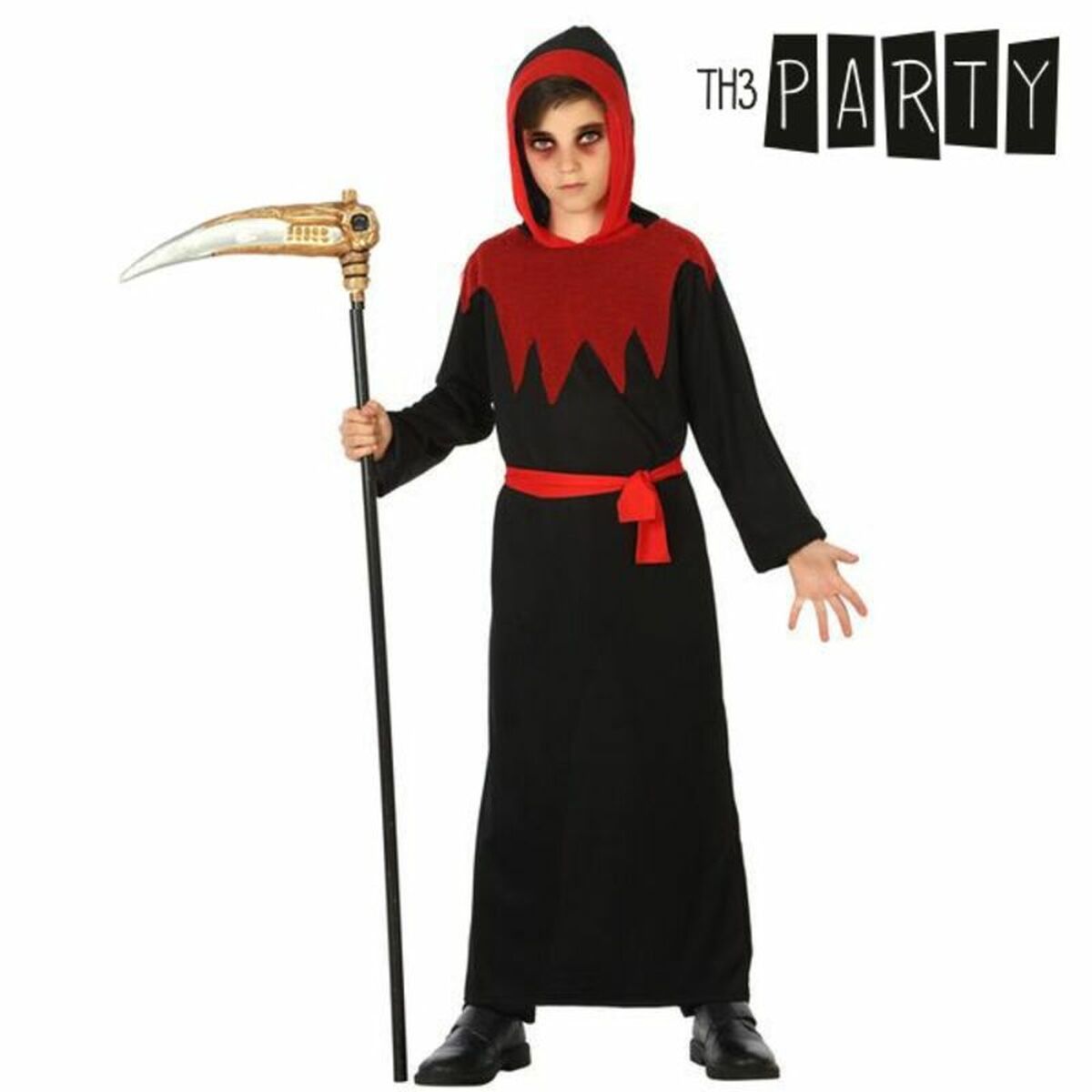 Costume per Bambini Th3 Party Nero 10-12 Anni 7-9 Anni (2 Pezzi) - Immagine 1