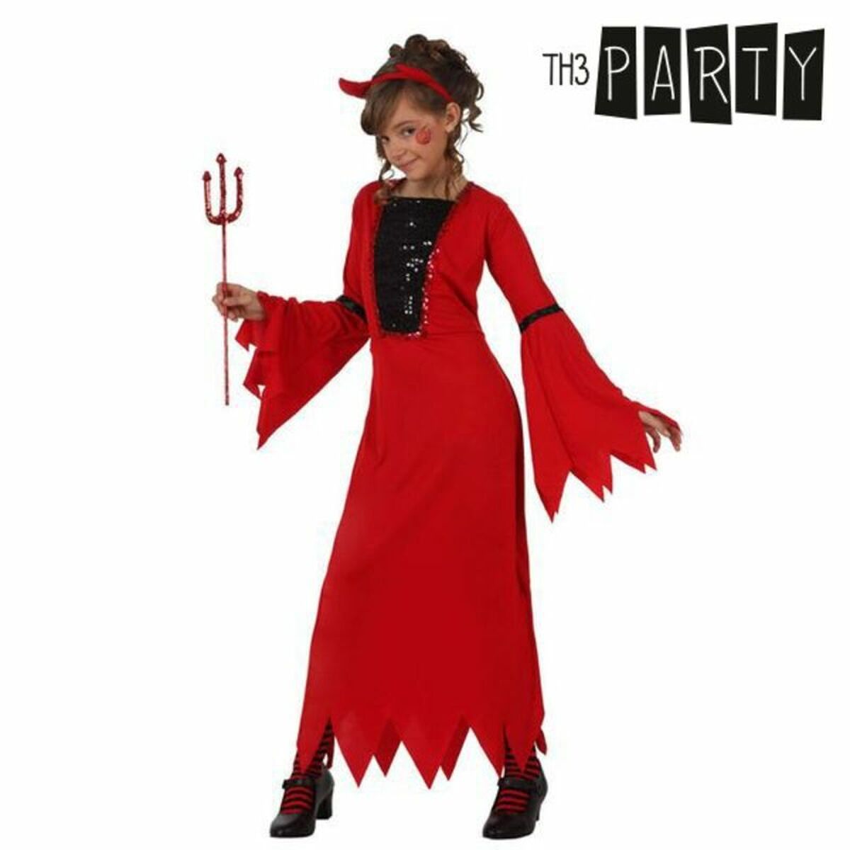 Costume per Bambini Th3 Party Rosso Demonio (2 Pezzi)