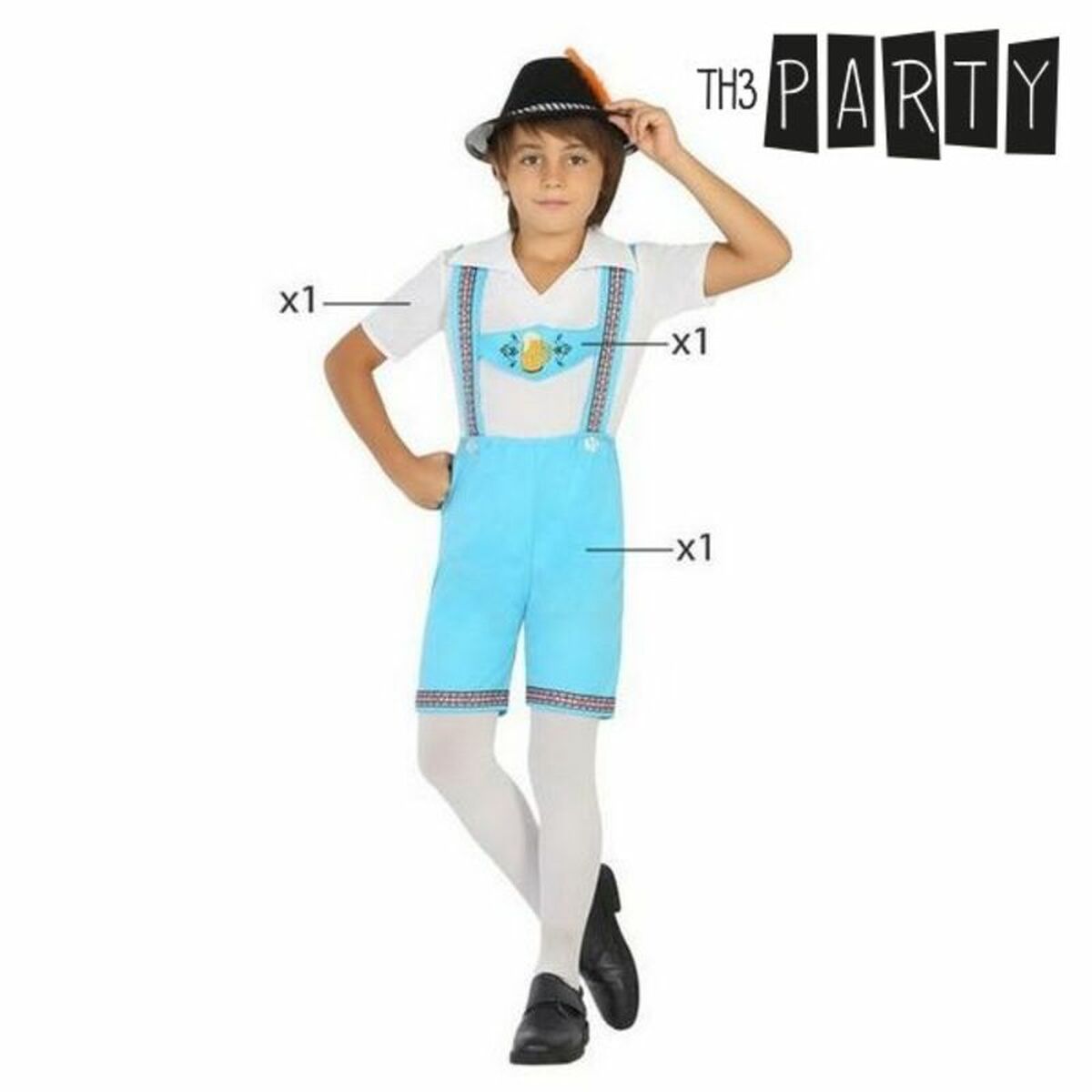 Costume per Bambini Tedesco (3 pcs) - Immagine 2