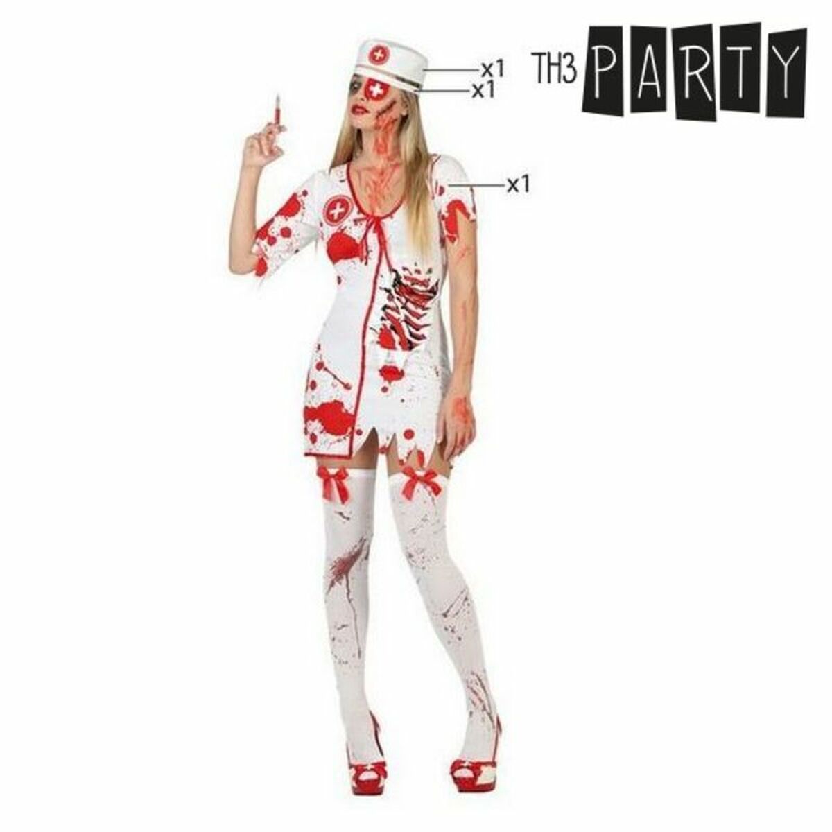 Costume per Adulti Th3 Party Bianco Assassino (3 Pezzi) - Immagine 2