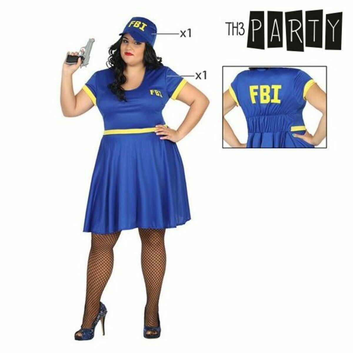 Costume per Adulti Th3 Party Azzurro - Immagine 6