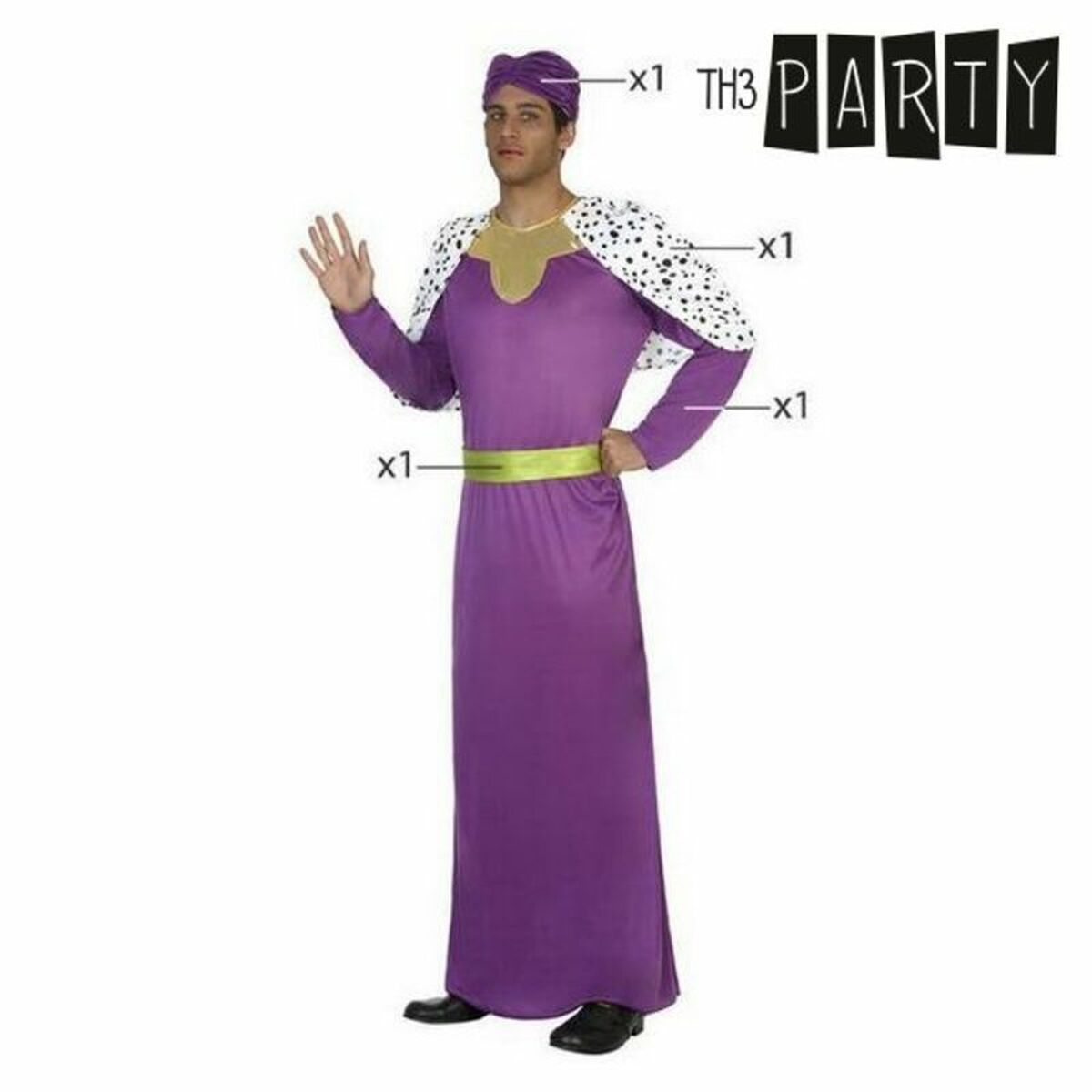 Costume per Adulti Th3 Party Violetta Natale (3 Pezzi) - Immagine 4