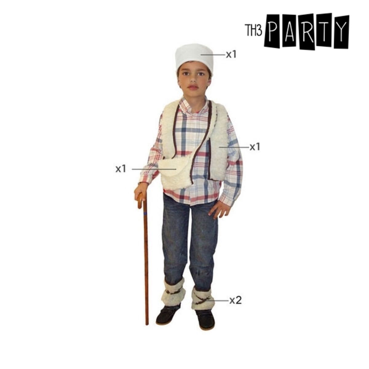 Costume per Bambini Bianco Pastore Natale 3-4 Anni (3-4 years) - Immagine 2