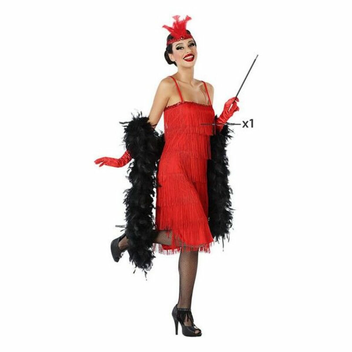 Costume per Adulti Rosso (1 Pezzi)