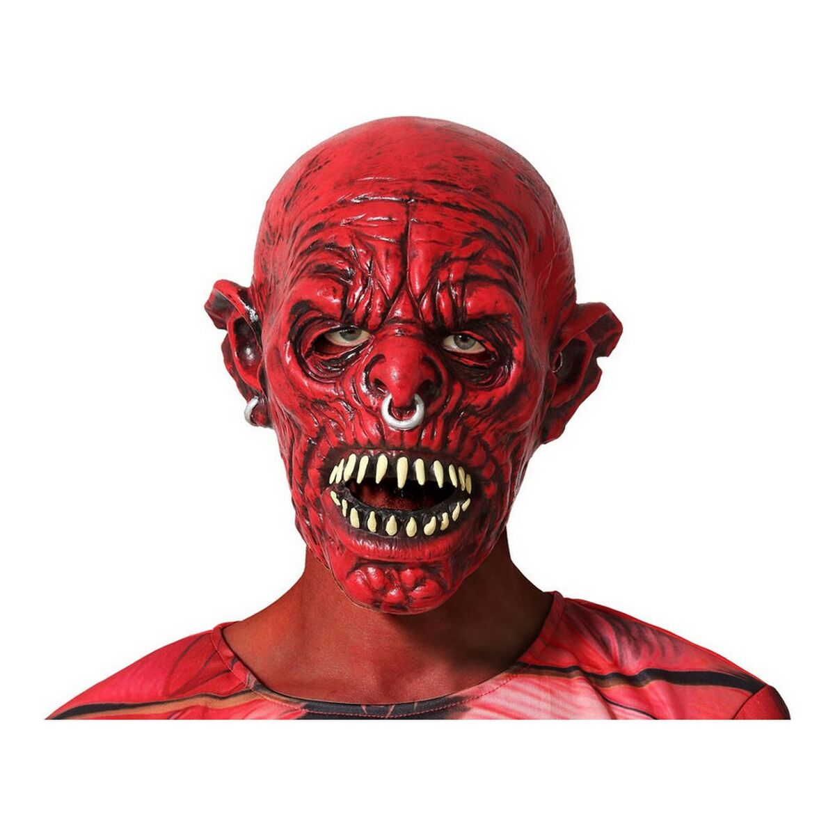 Maschera Halloween Rosso Demonio