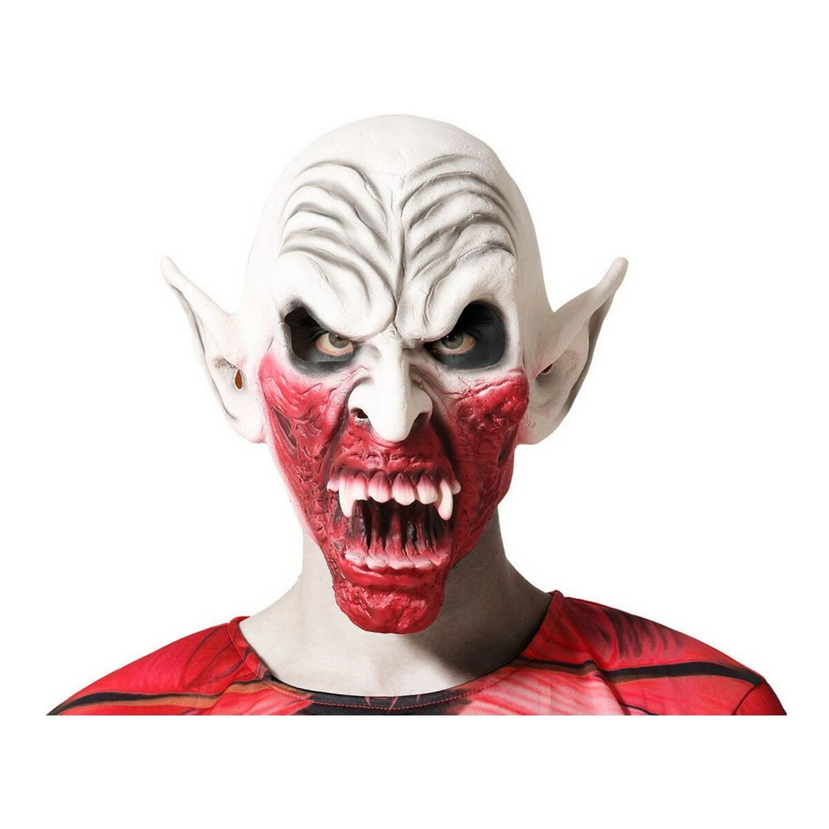 Maschera Halloween Bianco Mostro